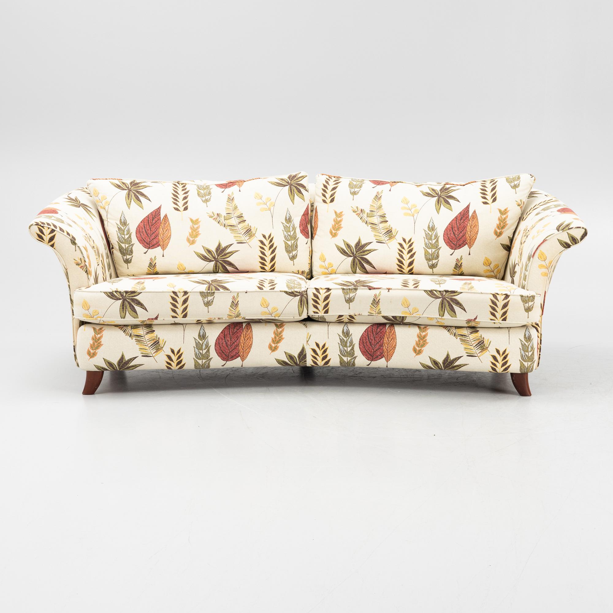 A curved sofa from Bröderna Andersson.