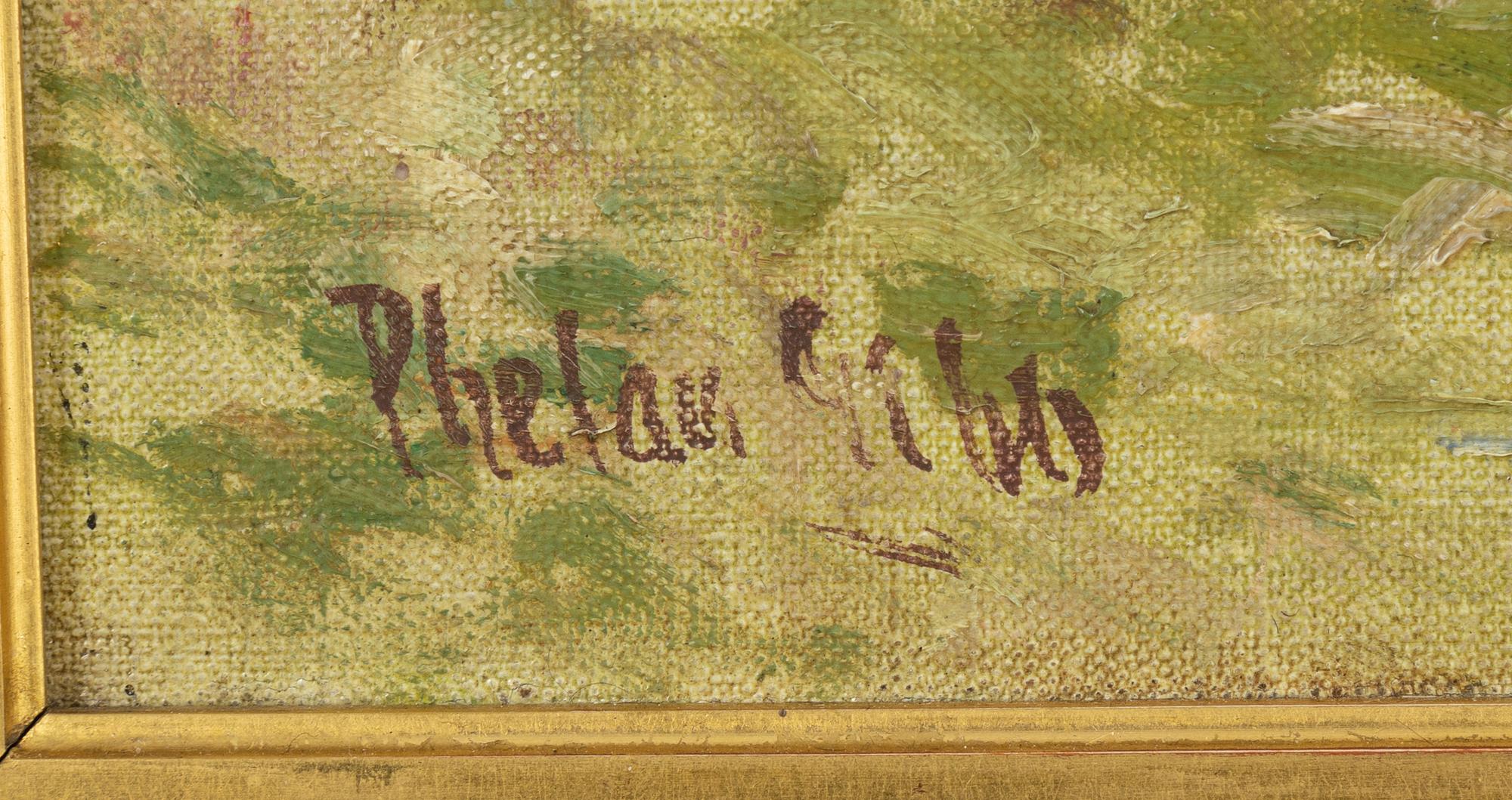 Phelan Gibb, oil on canvas, signed.
