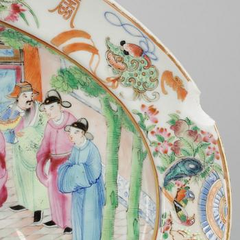 FAT, porslin, Kanton, Kina, 1800-tal.