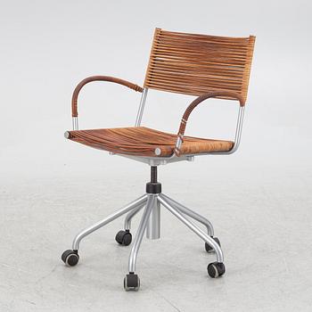 Tito Agnoli, a "Miss B" swivel chairs, Pierantonio Bonacina, Italy, later part of the 20th century.