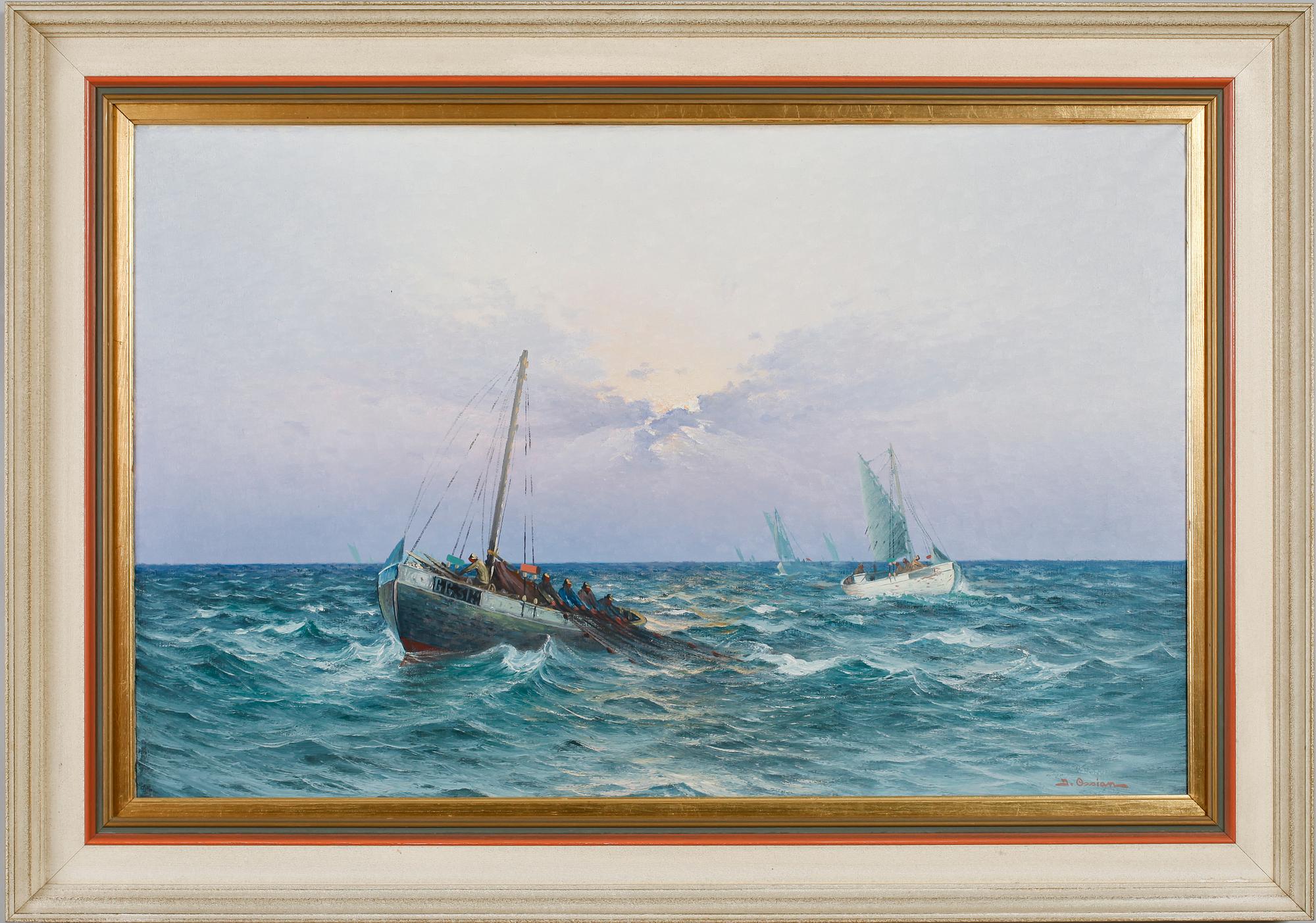 JOHAN OSSIAN-ANDERSSON, olja på duk, signerad.