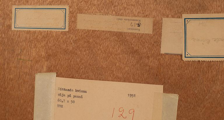 Tora Vega Holmström, "Sittande kvinna".