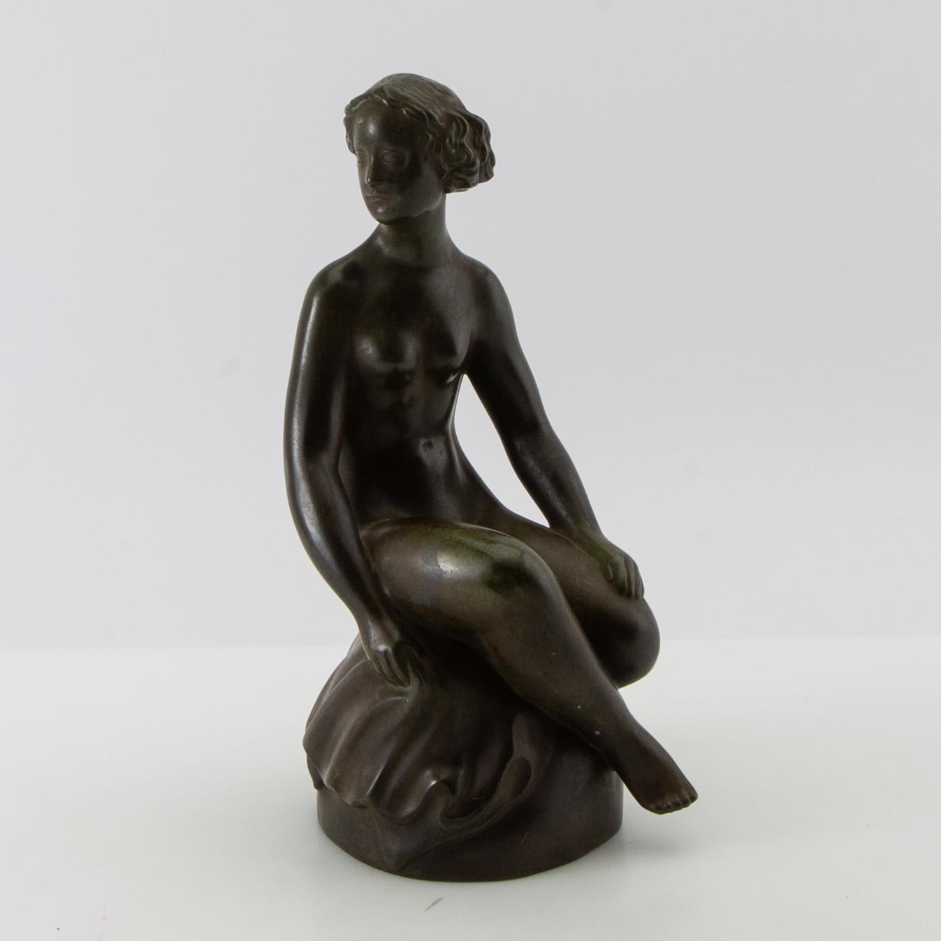Just Andersen, skulptur, discometall.