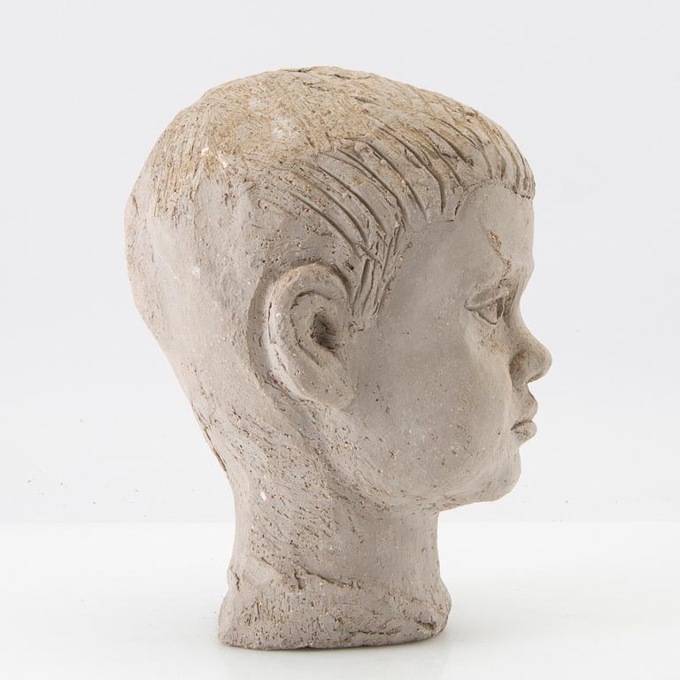 Gunnar Nylund, Sculpture, boy, own workshop.