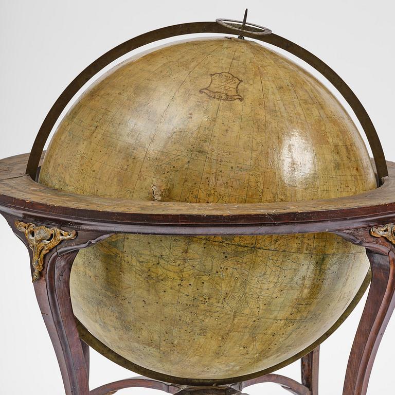 A celestial globe by A. Åkerman (manufacturer of globes in Uppsala 1759-78), 1766.