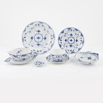 An 43-piece 'Musselmalet' porcelain dinner service, Royal Copenhagen, Denmark.