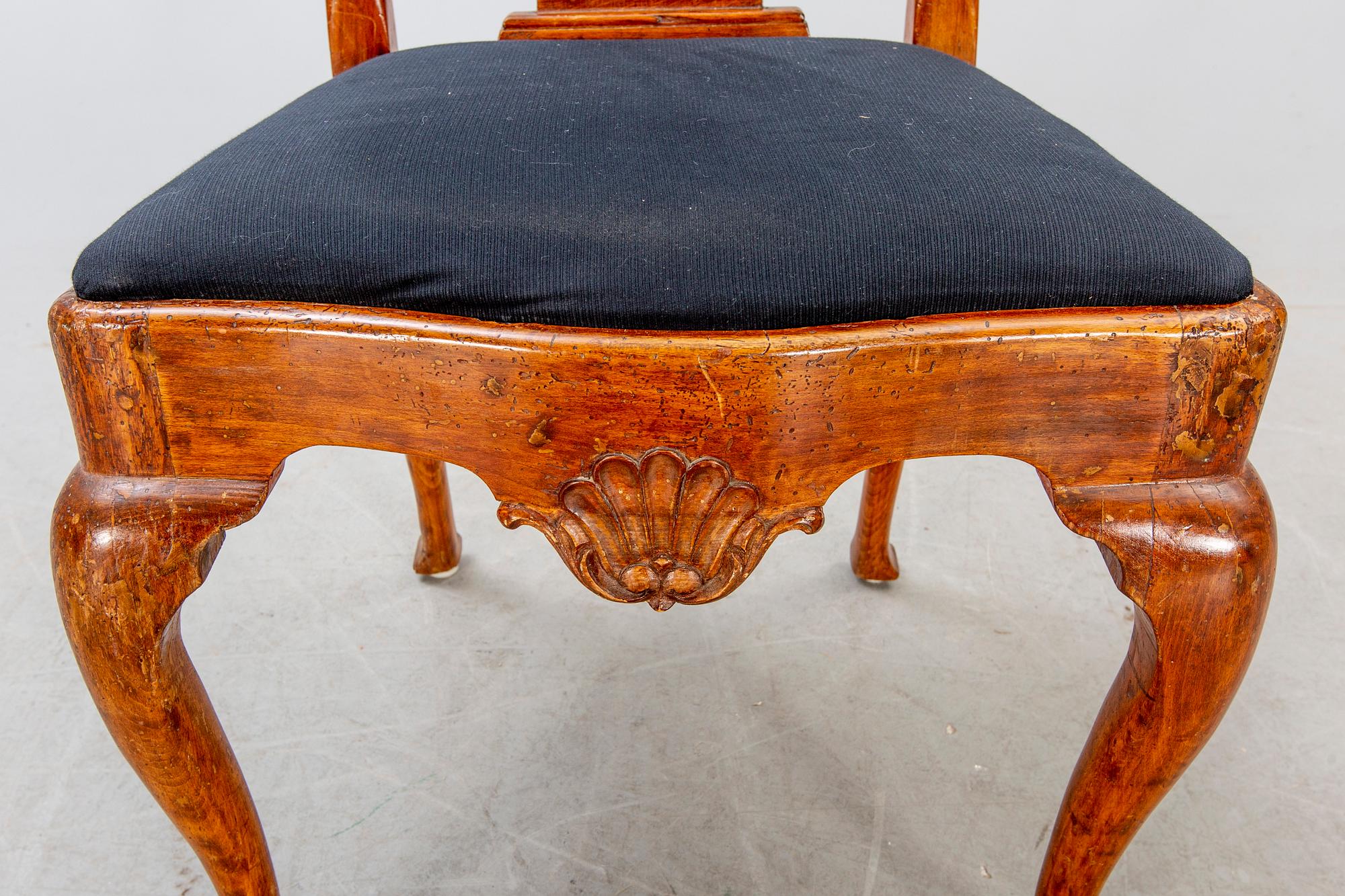 A Louis XV chair mid 1700s.