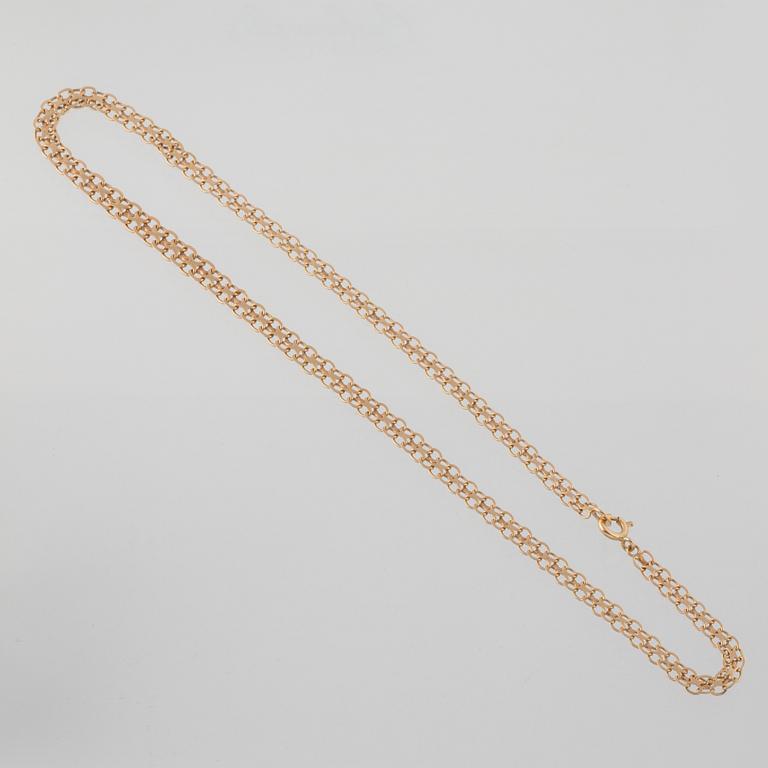 HALSLÄNK, 18K guld, Norens, Hägersten, 1963. Vikt 11,7 gram.