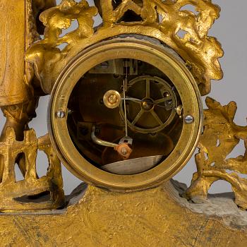 A  19th/20th century mantle clock in Louis-XVI style.