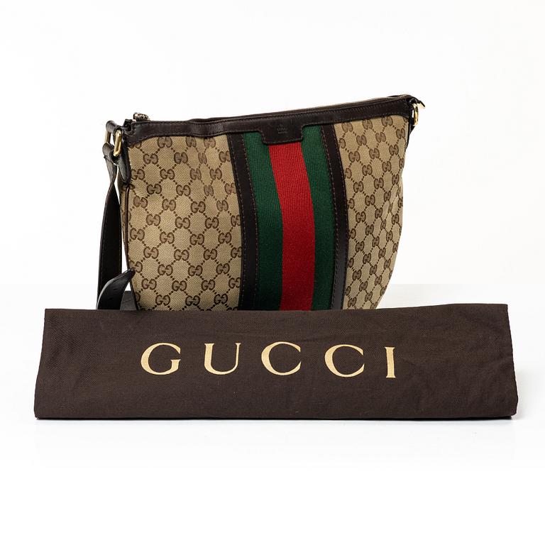 Gucci, Bag, "Vintage Web Saddle GG Bag".