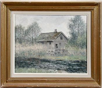 PER SUNDBERG, olja på pannå, sign.