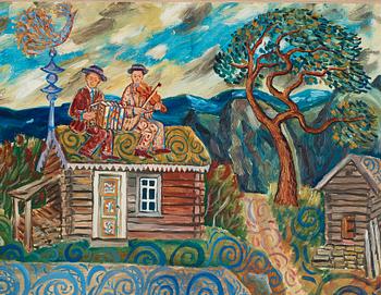 Mårten Andersson, Musicians on a roof.