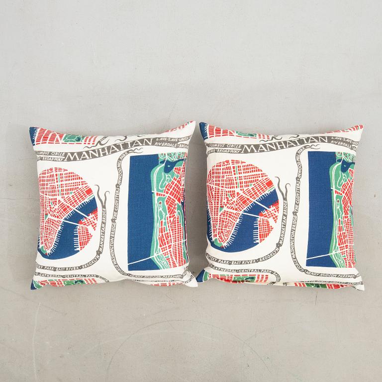 Josef Frank, Cushions, a pair, Svenskt Tenn Company.
