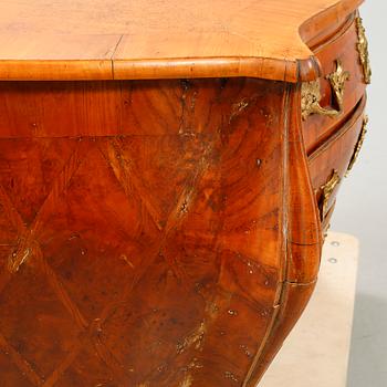 A Rococo bureau from the 18th century.