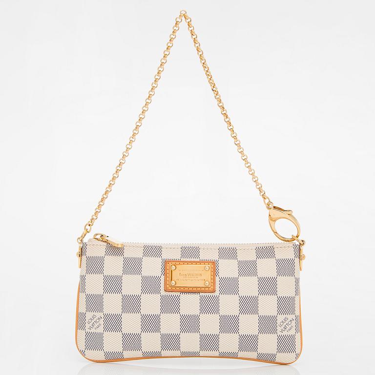 Louis Vuitton, a Damier Azur 'Milla MM Pochette' bag.