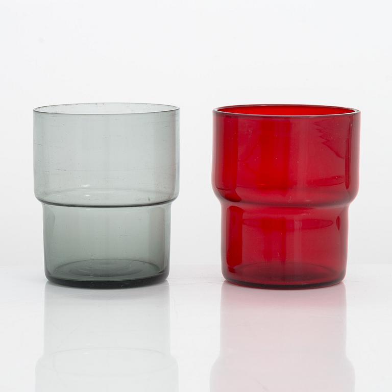 Saara Hopea, saftservis i korg, 5 dlr, Nuutajärvi Notsjö. Modellen formgiven 1954.