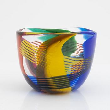 Berit Johansson, a glass bowl, Sjöhyttan, 1991.