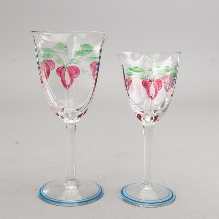 GLASSERVIS, 32 delar, "Maja" Eva Englund, Orrefors.