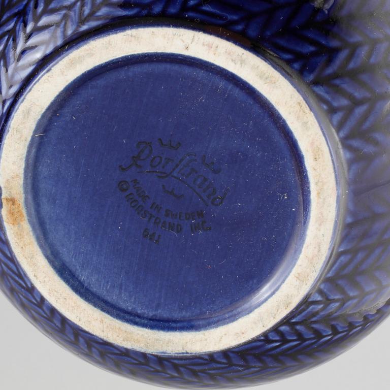 PARTI PORSLIN, 15 delar, "Blå Eld", Herta Bengtsson, Rörstrand, 1900-talets andra hälft.