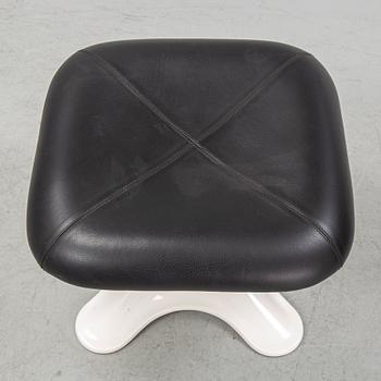 Yrjö Kukkapuro, a "Karuselli" armchair with ottoman, "Karuselli", Avarte, Finland post 1980.