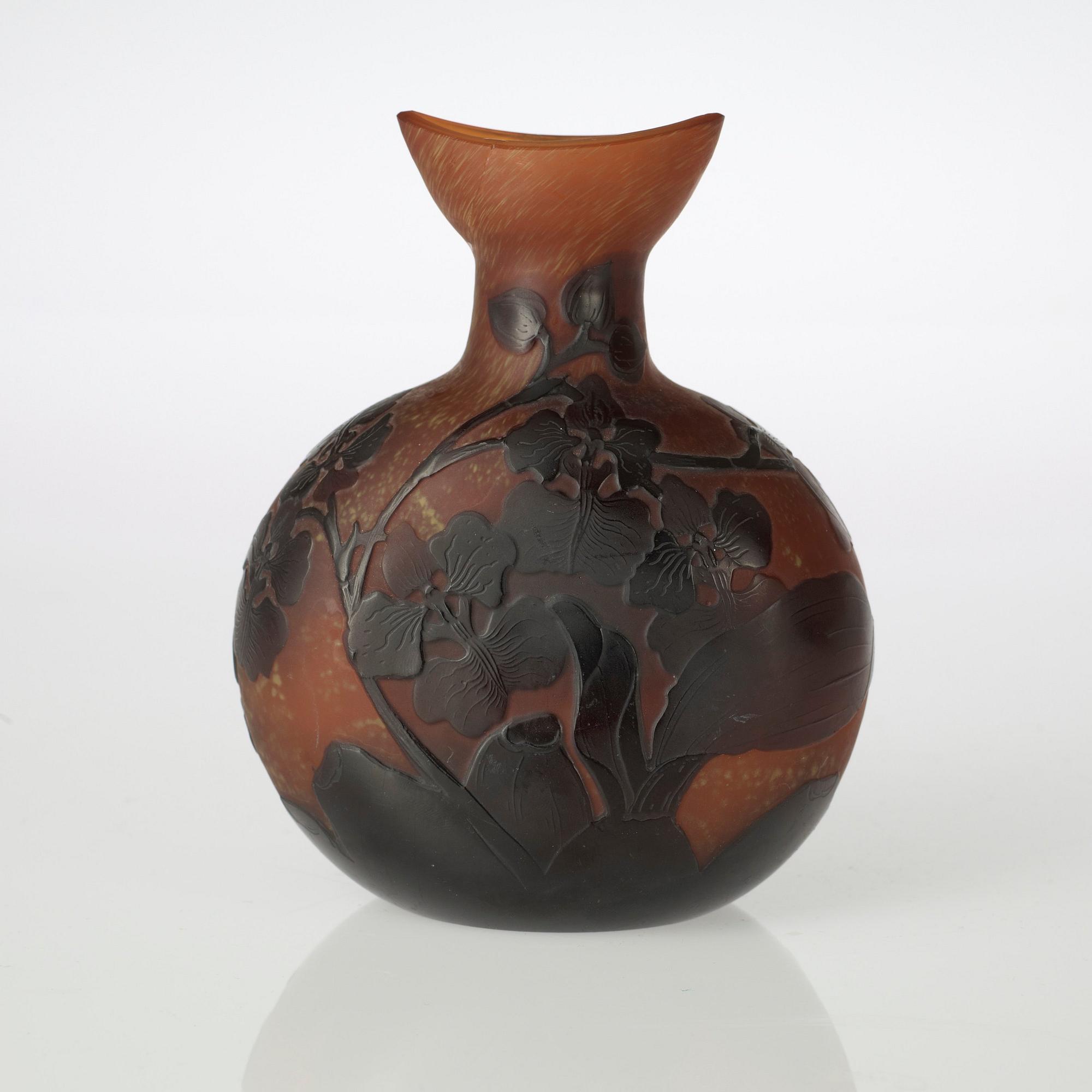 VAS, glas, Emile Gallé, Nancy, Frankrike, jugend, 1900-talets början.