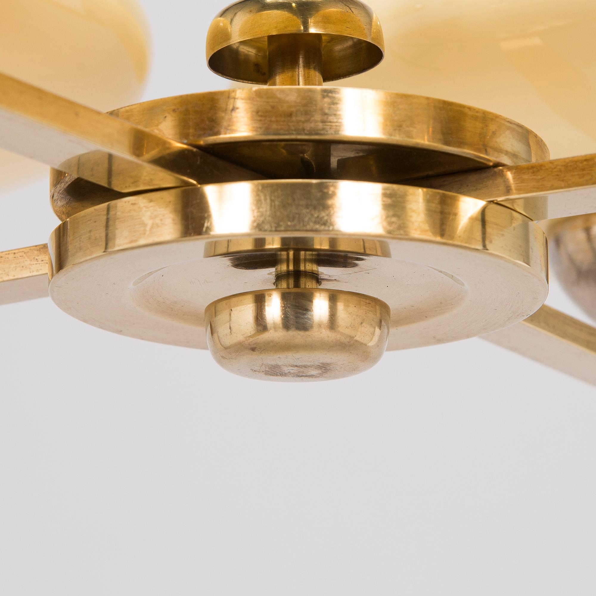 Paavo Tynell, taklampa modell 1442/4, Taito, 1930-tal.