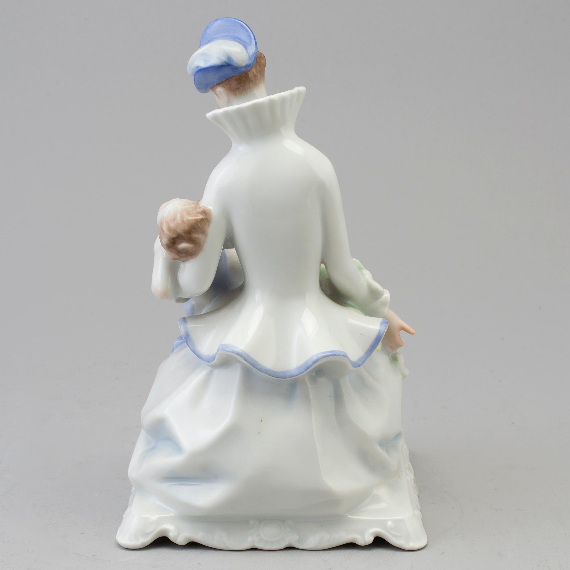 A 20th century Hungarian Herend porcelain figurine.