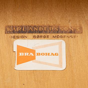 Børge Mogensen, four oak chairs, 'Öresund', Bra Bohag, Karl Andersson.