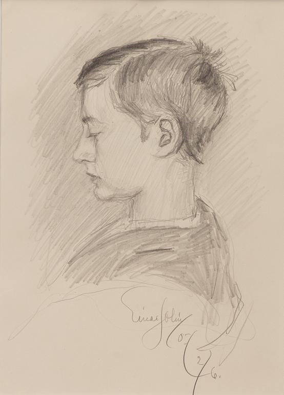 Einar Jolin, Pojke i profil.