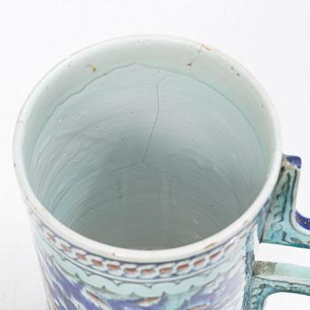 Stop, glaserat lergods, troligen Europa efter Iznik-förlaga, 1800-tal.