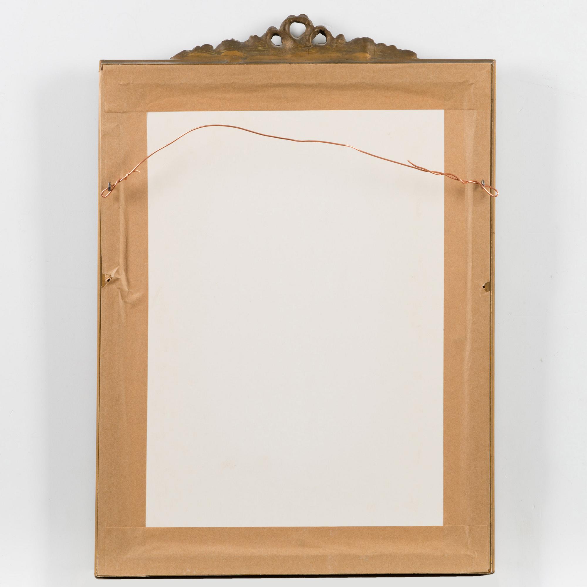 A GUSTAVIAN STYLE MIRROR, 1960s/70s.