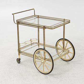 A serving trolley, 1960's/70's.