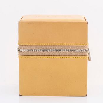 LOUIS VUITTON ARMBANDSUR 40 mm, stål, automatisk, original läderarmband, originaletui.