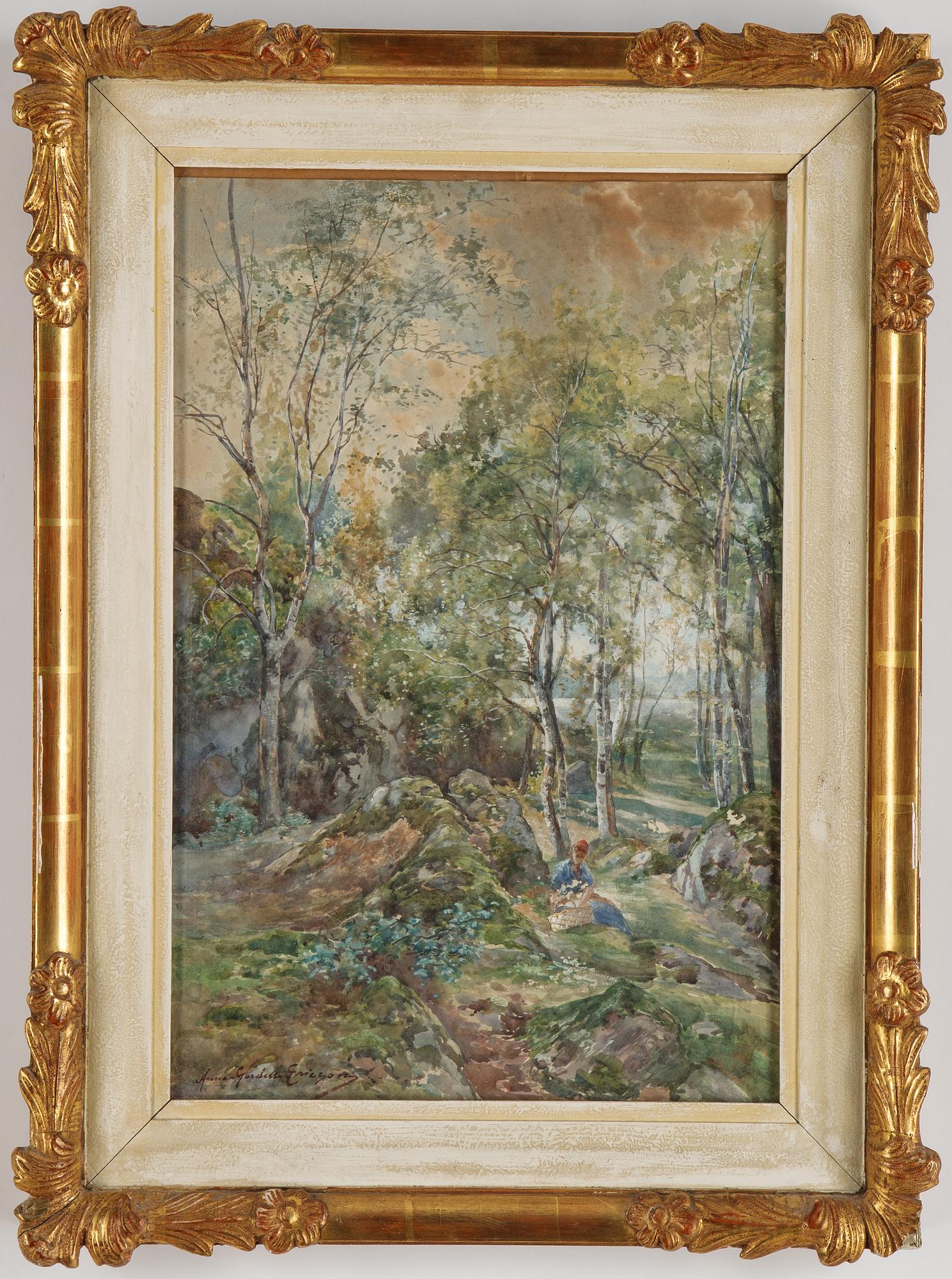 Anna Gardell-Ericson, watercolour, signed.