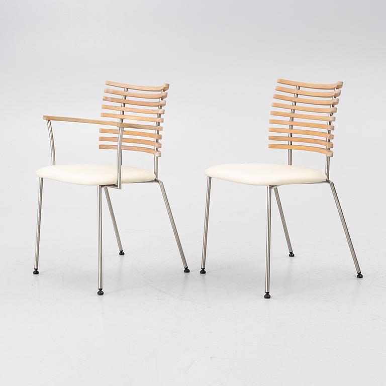 Henrik Lehm, 6 armchairs + 2 chairs, "Tiger", Naver Collection, Denmark.