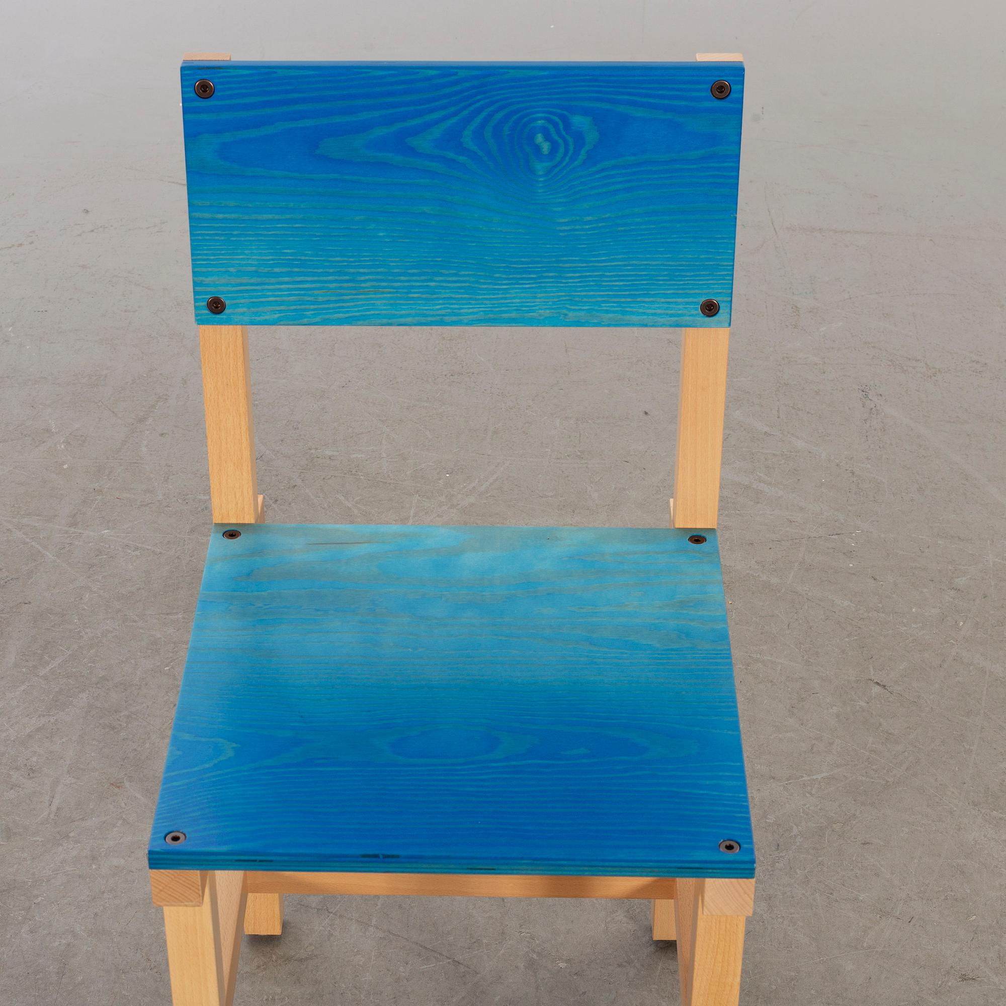 FREDRIK PAULSEN, "Röhsska" från Designbaren, stol, Blå Station 2020, nummer 50/102.
