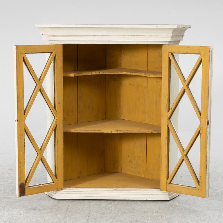 Corner hanging cabinet, second half of the 19th century.