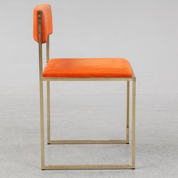 An end of the 20th Century brass chair by Renato Zevi.