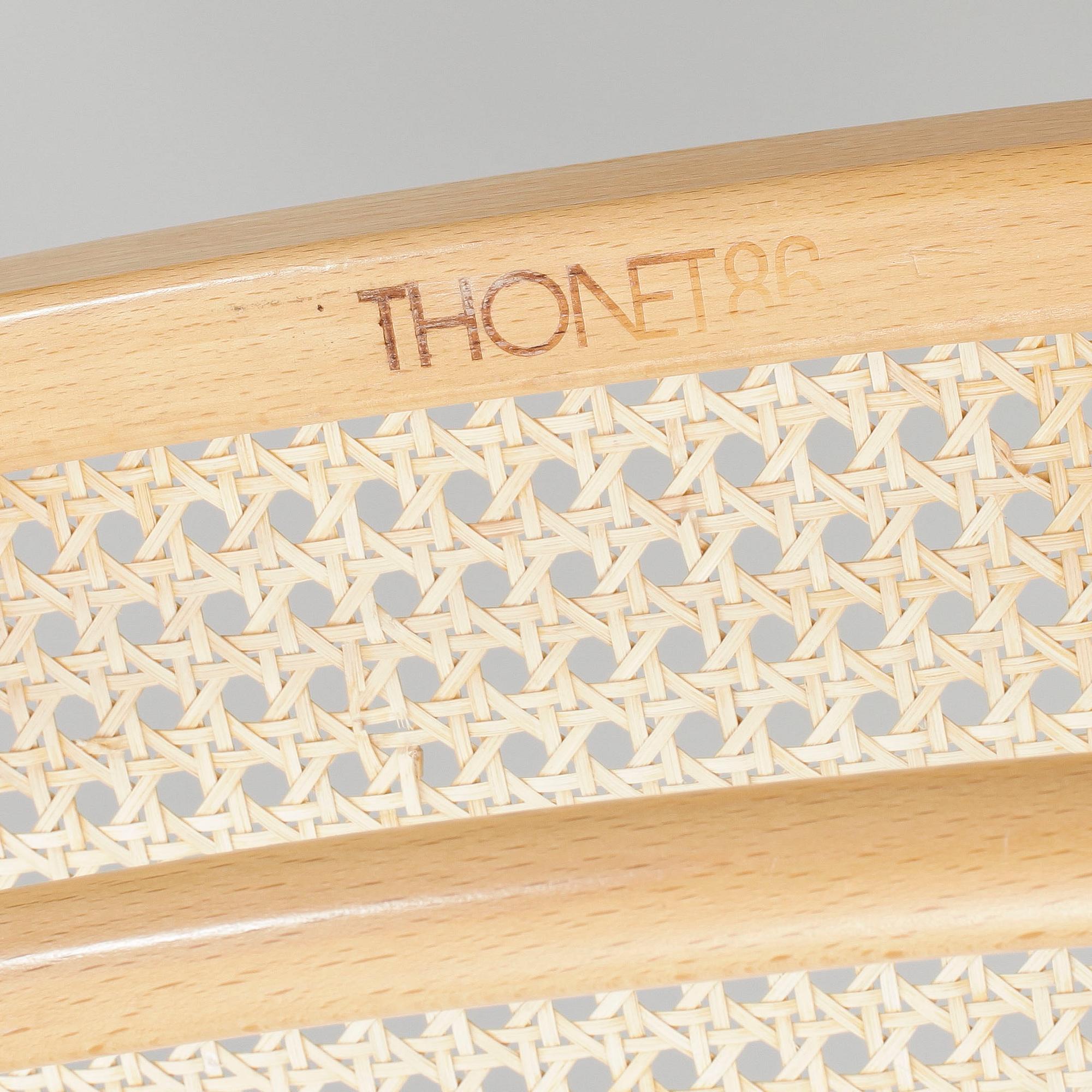 KARMSTOLAR, 3 st, Thonet, 1980-tal.
