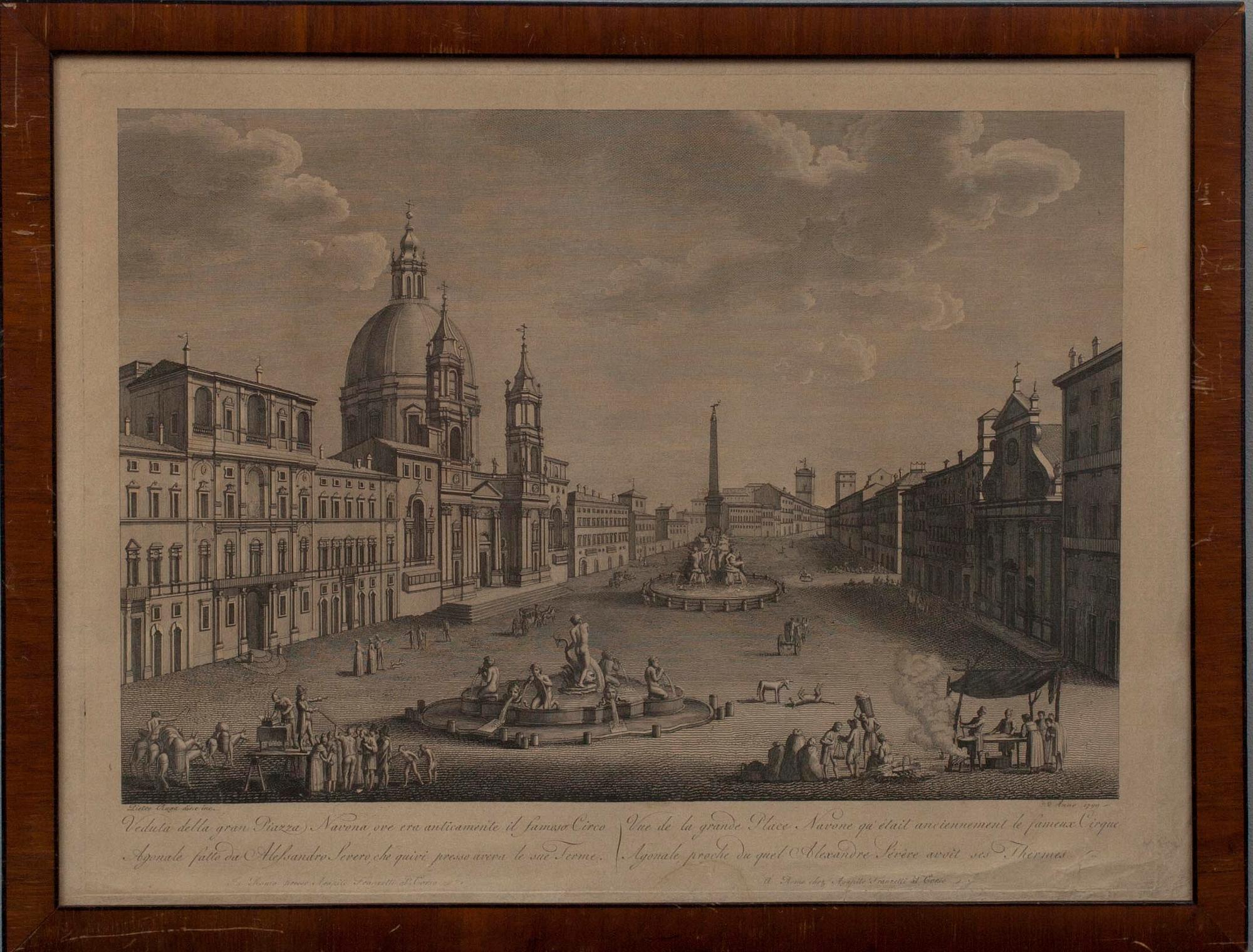 KOPPARSTICK, efter Agapito Franzetti, 1799.