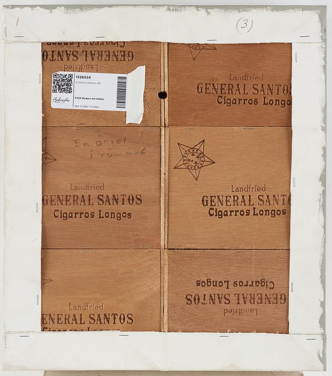 C Göran Karlsson, acrylic on canvas, signed and dated -14.