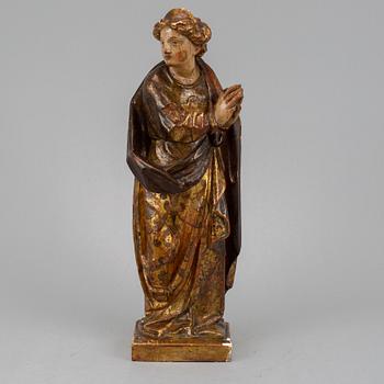 A wooden sculpture, 18th Century.