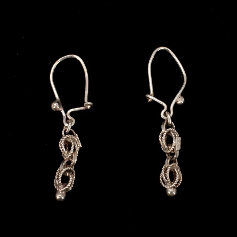 HALSKED, ARMKED och ÖRHÄNGEN, sterling silver. 1900-talets mitt. Vikt tot. 16,4 g.