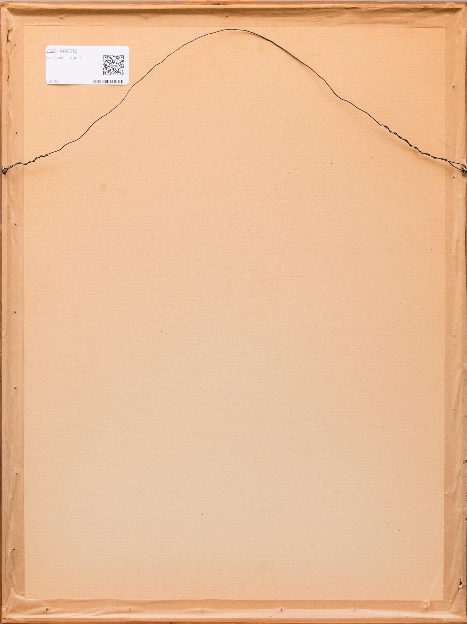 EDGARD PILLET, serigrafi, signerad och numrerad 53/75.