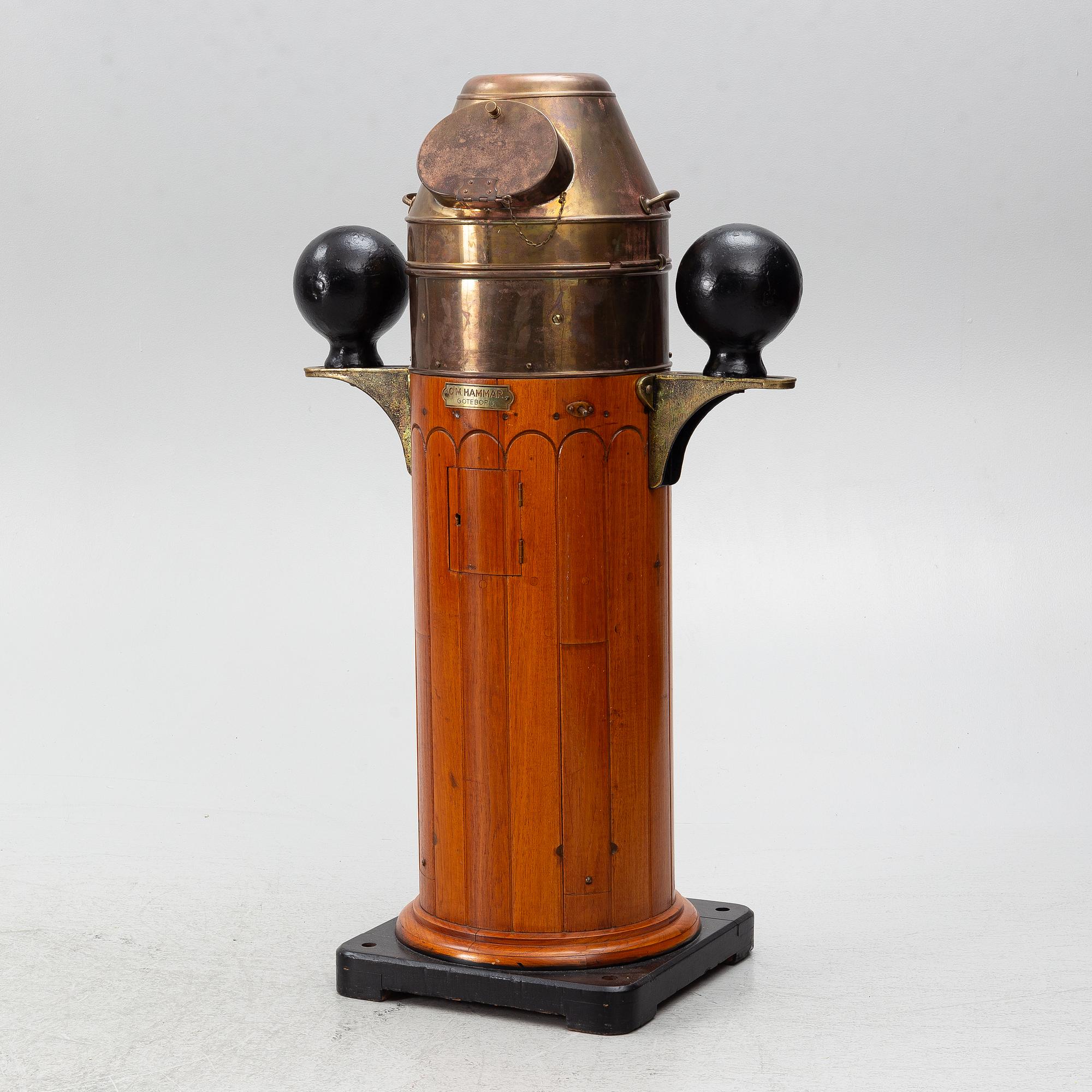 A binnacle, C.M Hammar, Gothenburg, first half of the 20th century.