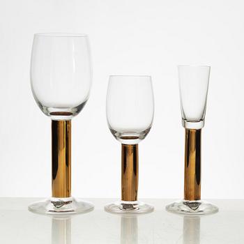 Gunnar Cyrén, a 24-piece 'Nobel' glass service, Orrefors.