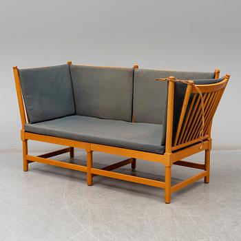 A "Tremme" sofa and armchair, designed by Børge Mogensen, Fritz Hansen, second half of the 20th century.