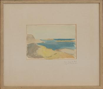 MAX BILDE, akvarell, signerad.