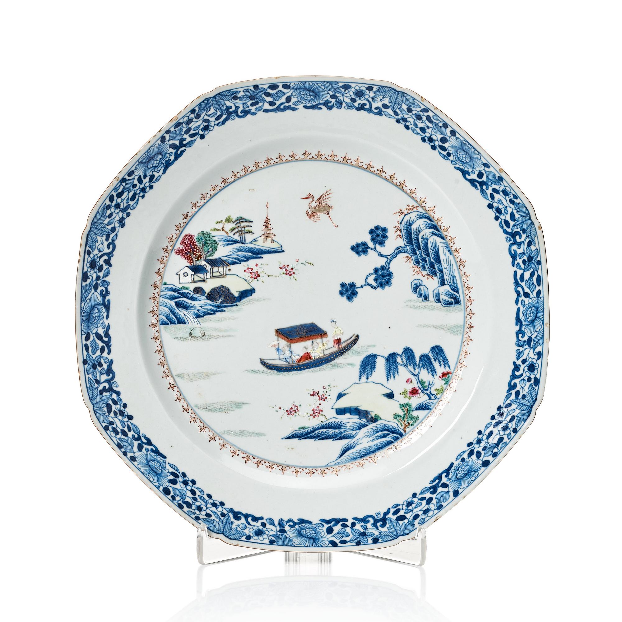 Fat, porslin. Qingdynastin, Qianlong (1736-95).