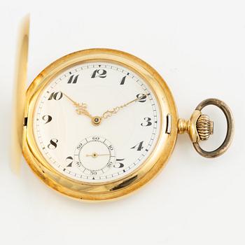 Pocket watch, hunter, 52 mm.
